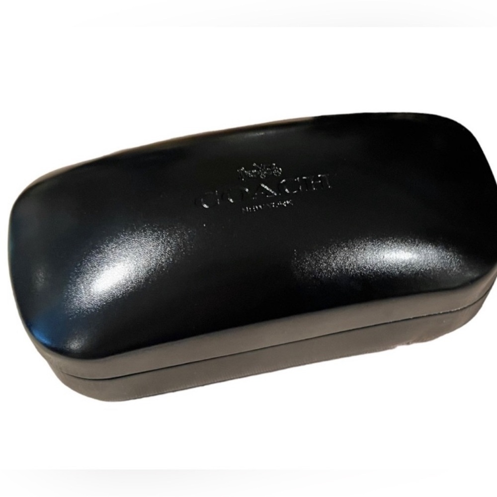 Coach New York Black Hard Shell Clamshell Eyeglass Sunglass Case - Picture 8 of 9